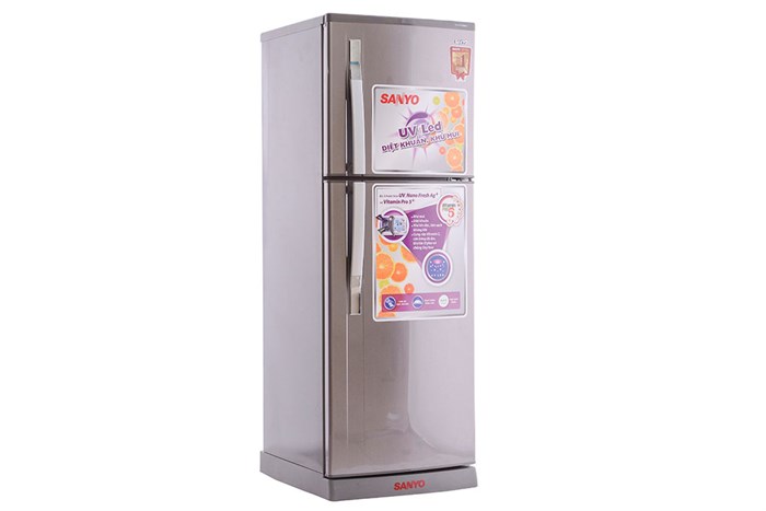 Tủ lạnh Sanyo 207 lít SR-U21MN Màu Inox