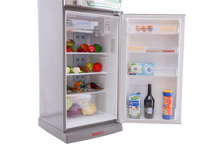 Tủ lạnh Sanyo 207 lít SR-U21MN Màu Inox