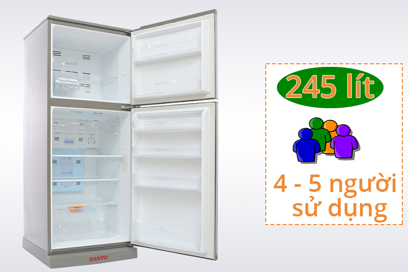 Sanyo SR-P25MN có dung tích 245 lít
