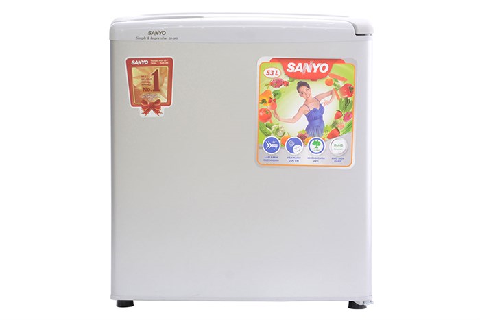 Tủ lạnh Sanyo Mini 50 lít SR-5KR Màu Xám