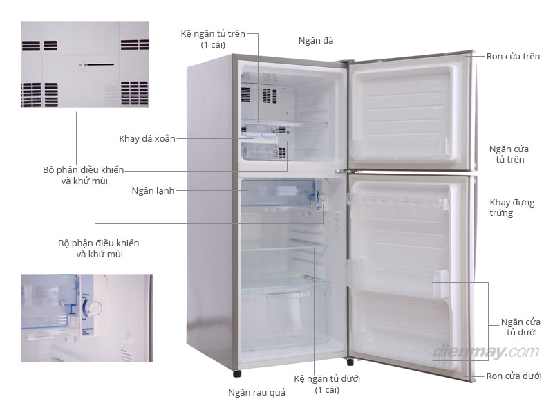 Tủ lạnh Sharp 180 lít SJ-193E giá rẻ tại Điện Máy Đất Việt