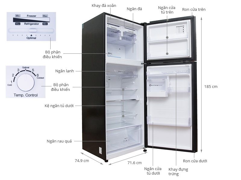 Thông số kỹ thuật Tủ lạnh Samsung 390 lít RT38FAUDDGL/SV