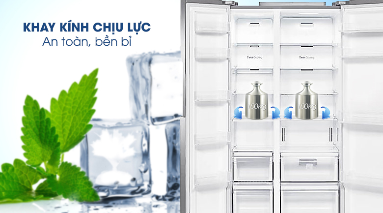 Tủ lạnh Samsung Inverter 538 lít RS552NRUASL/SV