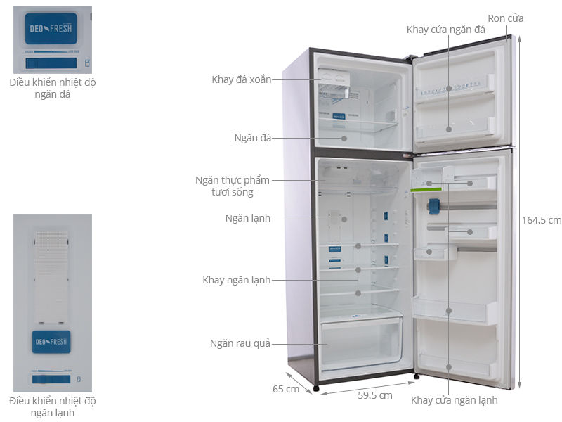 Thông số kỹ thuật Tủ lạnh Electrolux 348 lít ETB3500PE-RVN
