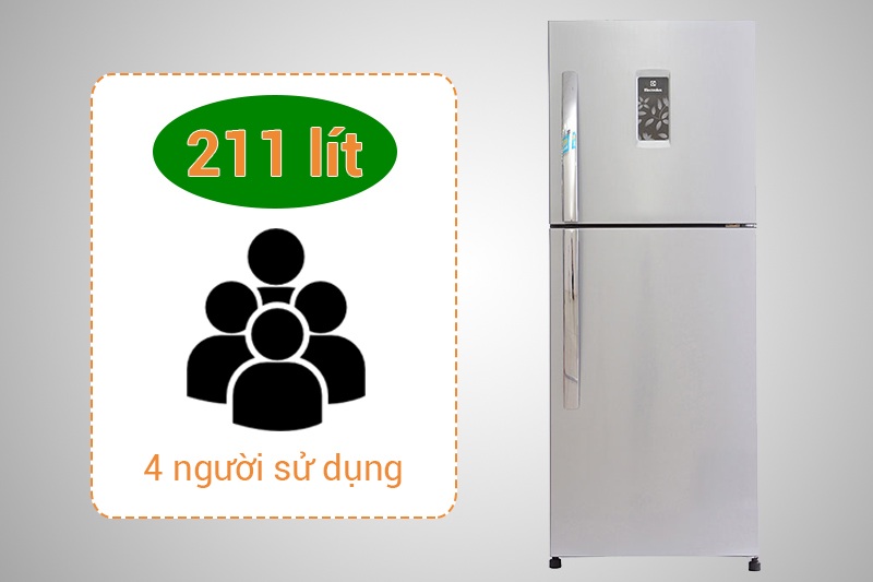 Dung tích 211 lít
