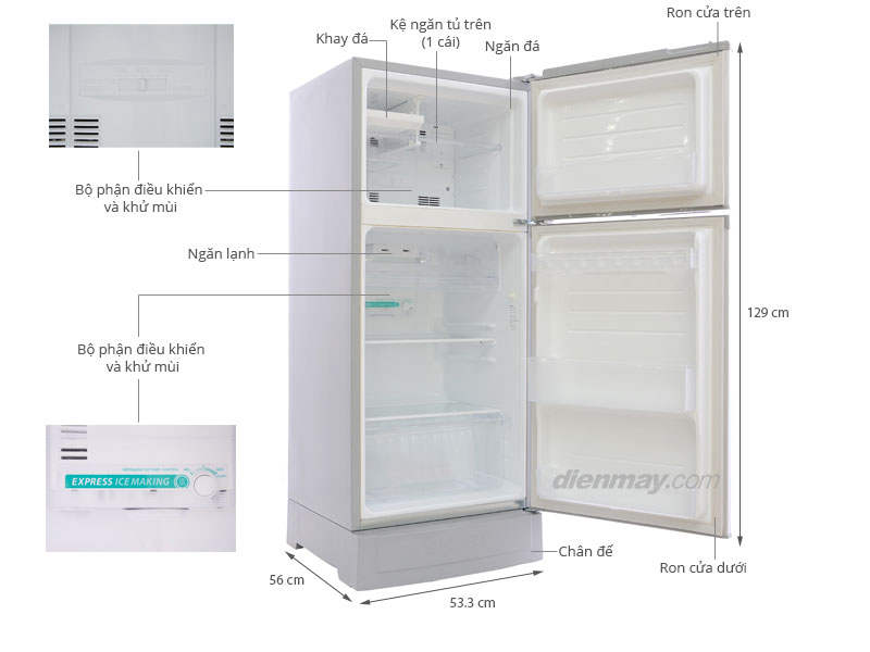 Tổng hợp với hơn 145 về tủ lạnh sharp 160l