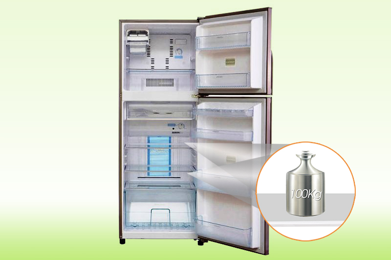 Khay kính chịu lực có thể chịu được trọng lượng lên đến 100 Kg