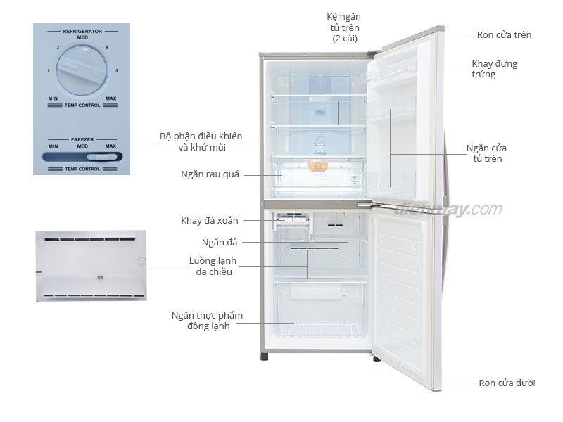 Tủ lạnh Sanyo SR-285RB 284 lít