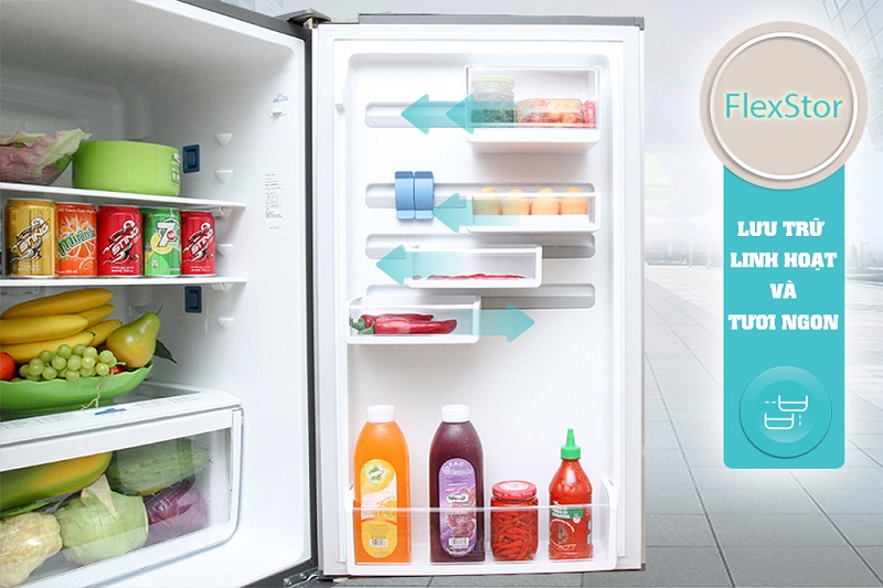 Với FlexStor, tủ lạnh Electrolux EBB2600PA sẽ giúp bạn sắp xếp thực phẩm nhanh hơn Với FlexStor, tủ lạnh Electrolux EBB2600PA sẽ giúp bạn sắp xếp thực phẩm nhanh hơn