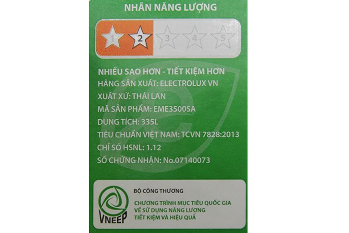 Tủ lạnh Electrolux 335 lít EME3500SA Màu Bạc
