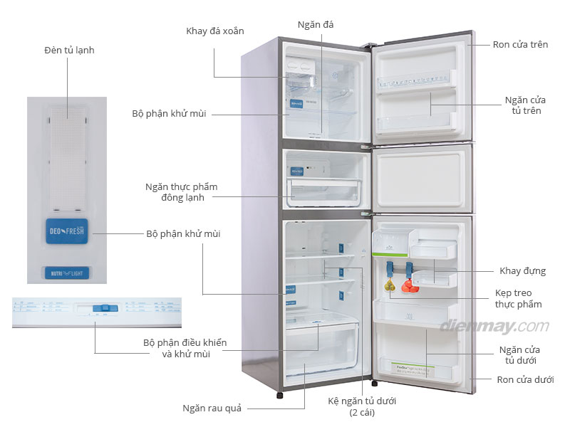 Tủ lạnh Electrolux EME2600SA 260 lít