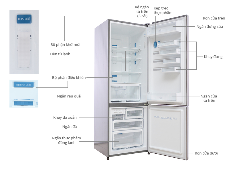 Thông số kỹ thuật Tủ lạnh Electrolux EBE3500SA 350 lít