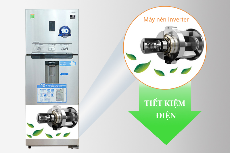 Samsung RT38FEAKDSL/SV trang bị công nghệ Inverter