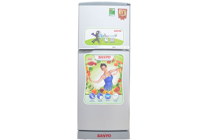 Tủ lạnh Sanyo SR-145RN 130 lít Màu Bạc
