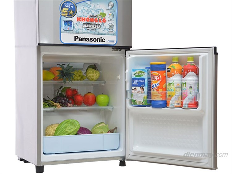 Tủ lạnh Panasonic NR-BJ151SSVN 135 lít Màu Bạc