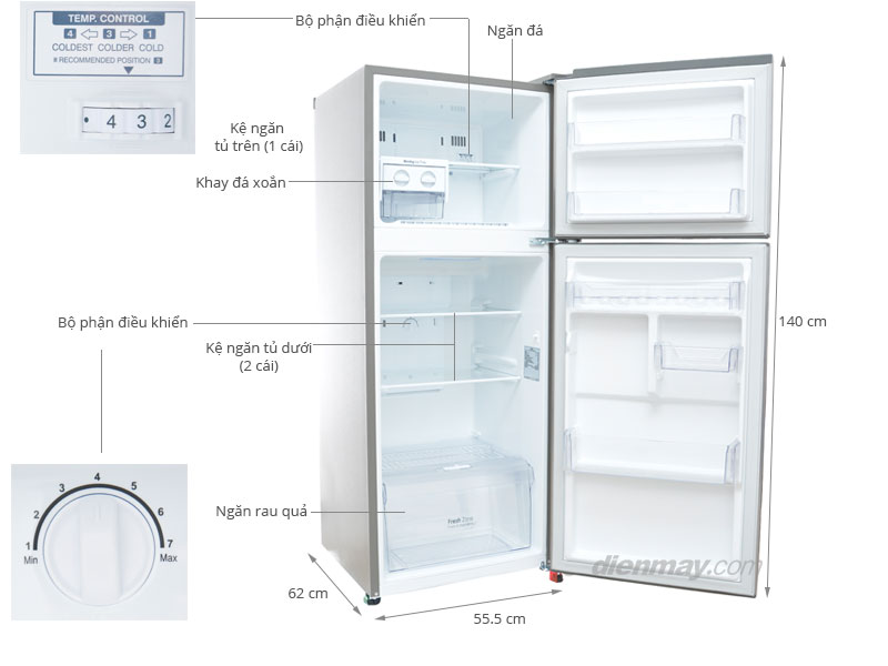 Tủ lạnh LG GN-L202BS 187 lít