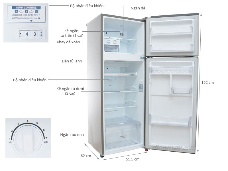 Tủ lạnh LG GN-L222PS 209 lít