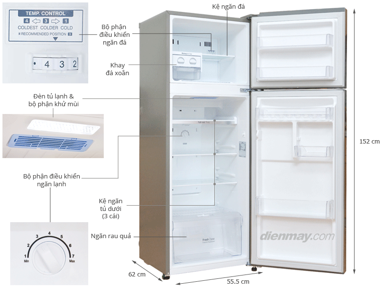 Tủ lạnh LG GN-L222BS 209 lít
