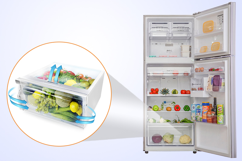 Samsung RT32FARCDSA/SV có ngăn giữ ẩm rau củ