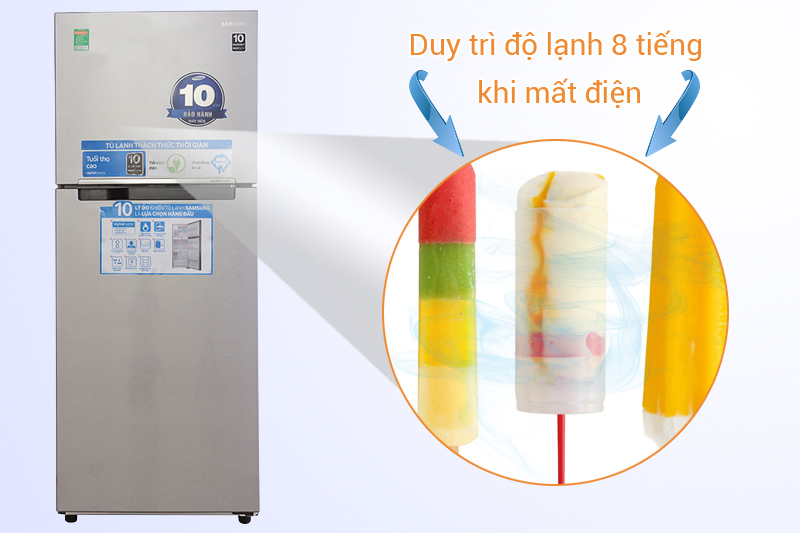 Samsung RT32FARCDSA/SV giữ lạnh đến 8 tiếng khi mất điện