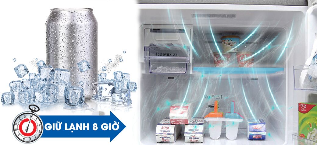 Với Mr. Coolpack của tủ lạnh Samsung RT43H5231SL/SV, các bạn có thể lưu giữ nhiệt độ lạnh dưới 0 độ C
