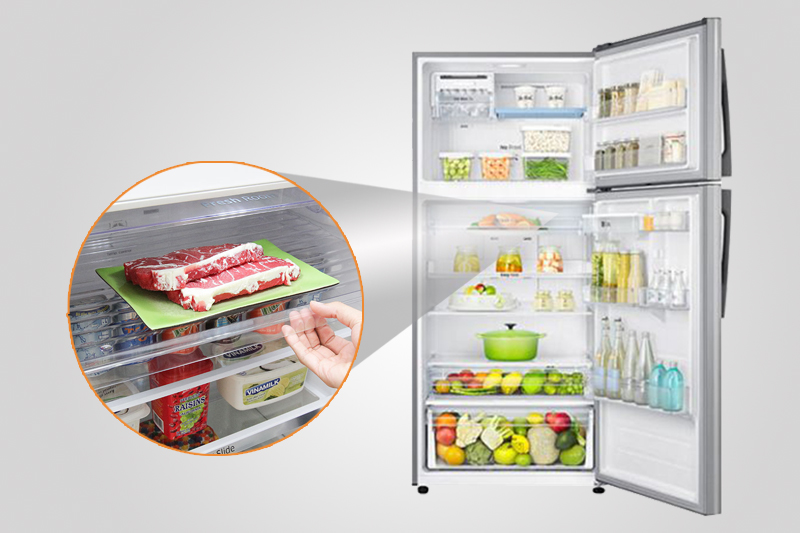 Samsung RT50H6631SL/SV sử dụng khay kính chịu lực
