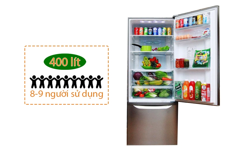 Dung tích lớn 400 lít