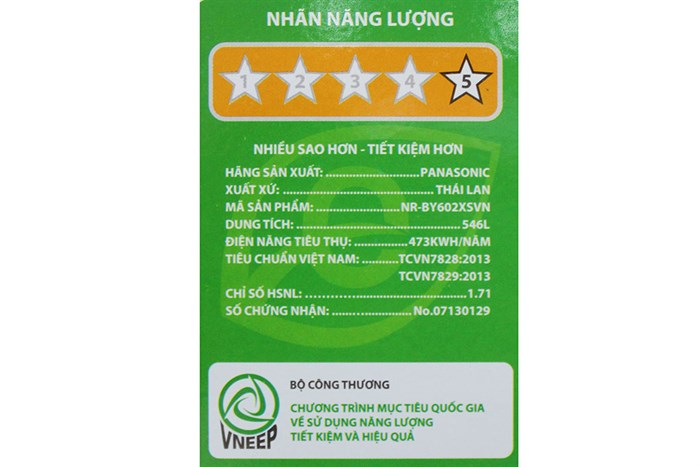 Tủ lạnh Panasonic 546 lít NR-BY602 Màu Inox