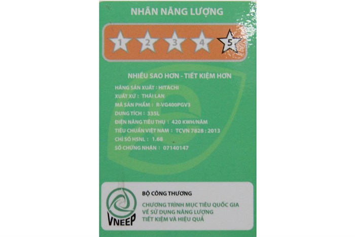 Tủ lạnh Hitachi Inverter 335 lít R-VG400PGV3 GBK Màu Đen