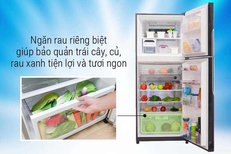 Ngăn rau riêng biệt