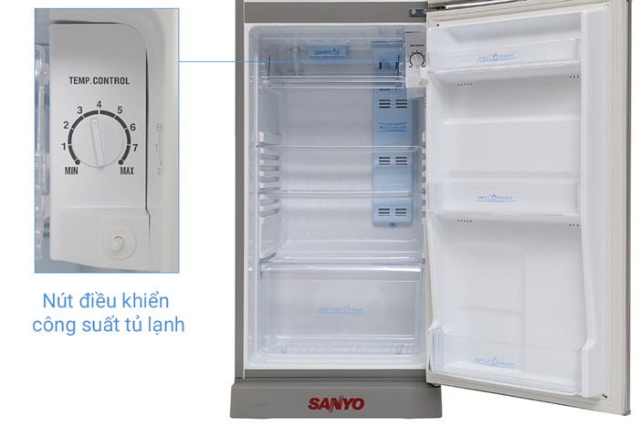 Tủ lạnh Sanyo SR-165RN 150 lít Màu Bạc