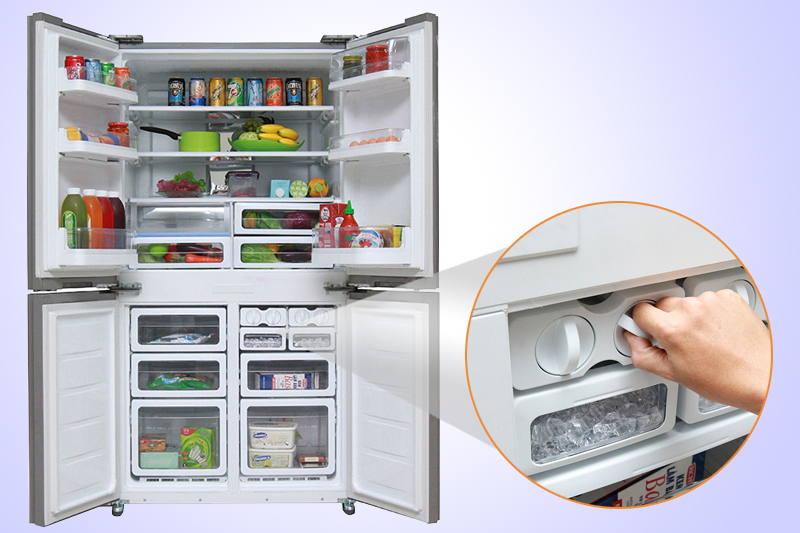 Sharp SJ-FB74V-SL có thiết kế ngăn đông nằm dưới