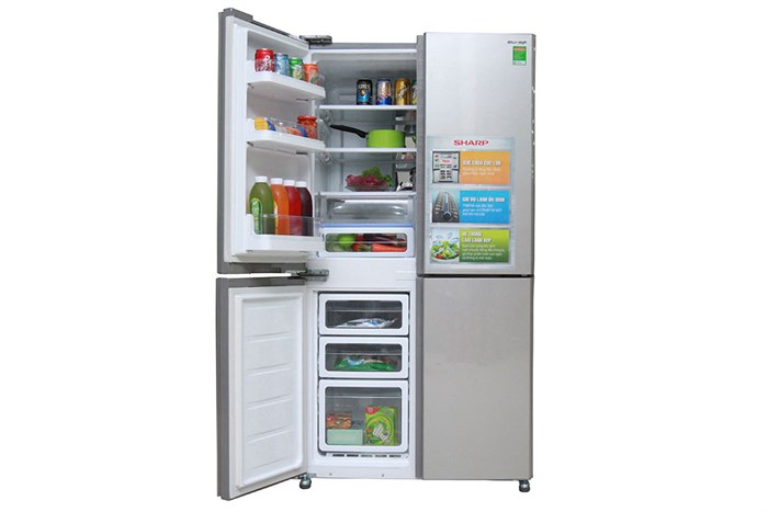 Tủ lạnh Sharp 626 lít SJ-FB74V Màu Bạc