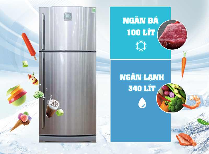 Tủ lạnh cửa trên sang trọng