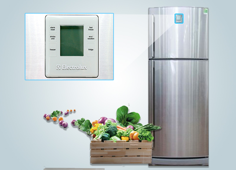 Thiết kế bảng điều khiển bên ngoài tủ lạnh