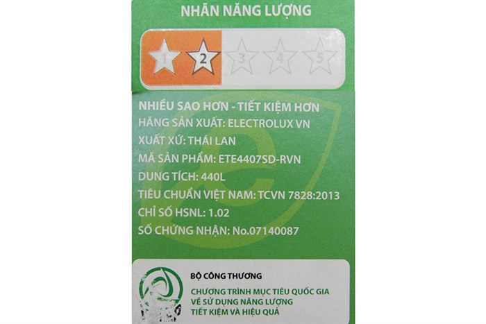 Tủ lạnh Electrolux 440 lít ETE4407SD Màu Inox