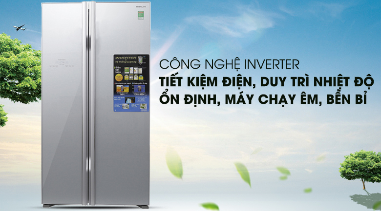 Tủ lạnh Hitachi Inverter 605 lít R-S700PGV2 GS