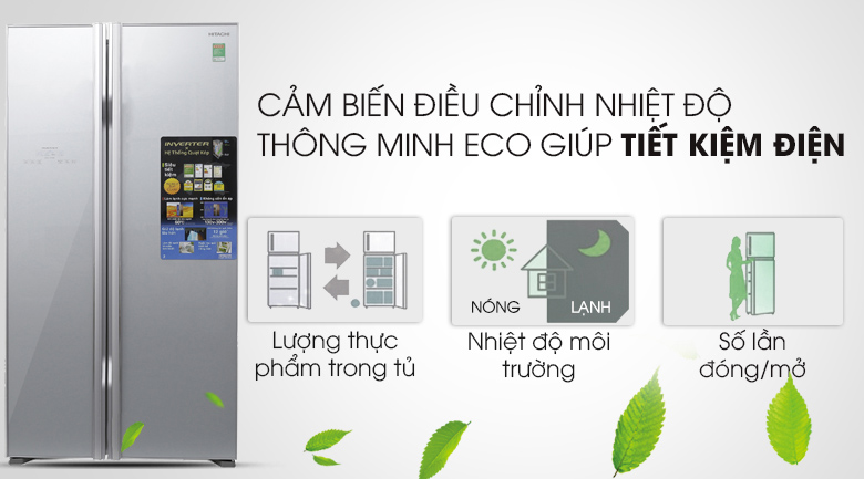 Tủ lạnh Hitachi Inverter 605 lít R-S700PGV2 GS
