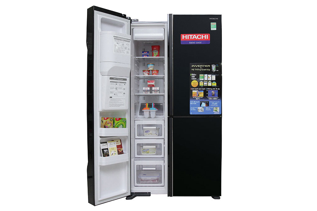 Tá»§ láº¡nh Hitachi Inverter 584 lÃ­t R-M700GPGV2 GBK hÃ¬nh 3