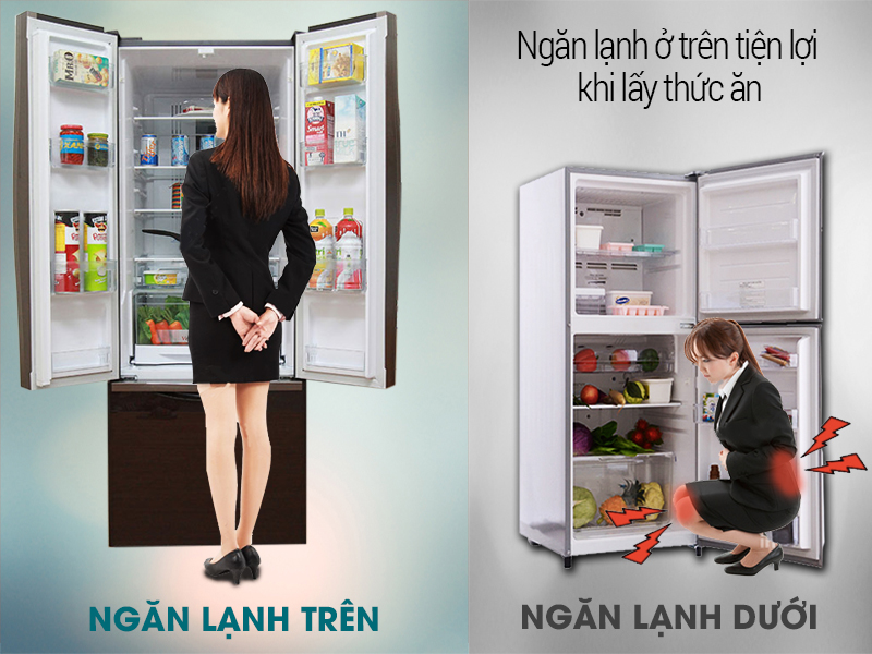 ngăn lạnh trên