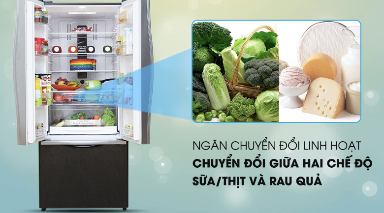 Tủ lạnh Hitachi Inverter 429 lít R-WB545PGV2 GBK