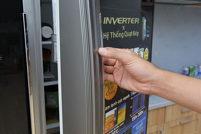 Tủ lạnh Hitachi Inverter 429 lít R-WB545PGV2 GBK Màu Đen