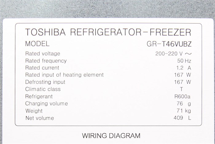 Tủ lạnh Toshiba 409 lít GR-T46VUBZ Màu Bạc