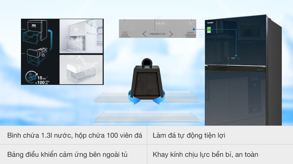 Tủ lạnh Toshiba Inverter 546 lít GR-WG58VDAZ - 8