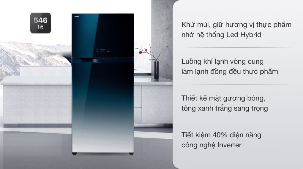 Tủ lạnh Toshiba Inverter 546 lít GR-WG58VDAZ