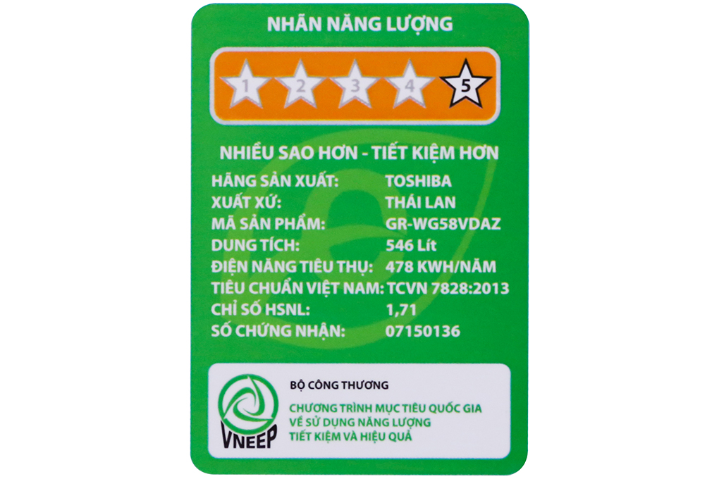 Tủ lạnh Toshiba Inverter 546 lít GR-WG58VDAZ - 20