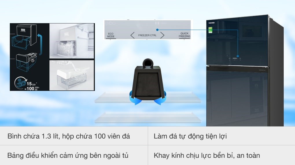 Tủ lạnh Toshiba Inverter 600 lít GR-WG66VDAZ