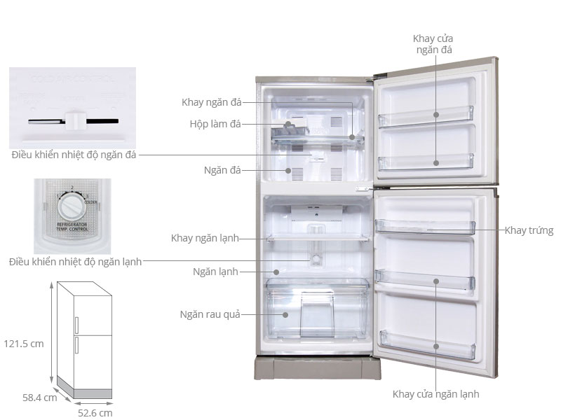 Thông số kỹ thuật Tủ lạnh Panasonic 152 lít NR-BM179MTVN