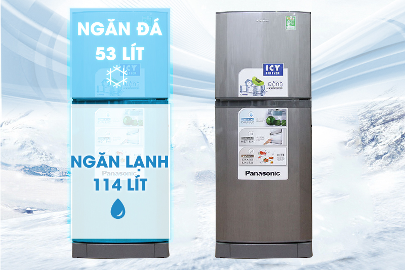 Thiết kế nhỏ gọn với ngăn đá lớn Thiết kế nhỏ gọn với ngăn đá lớn