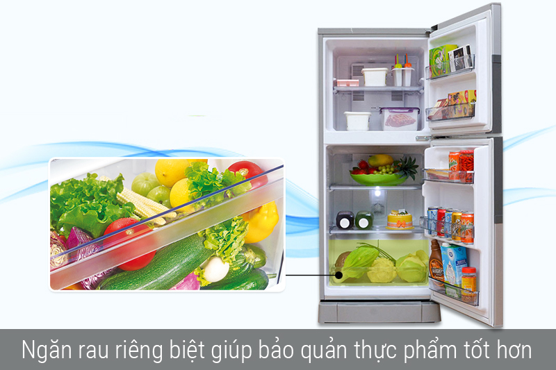 Ngăn rau riêng biệt